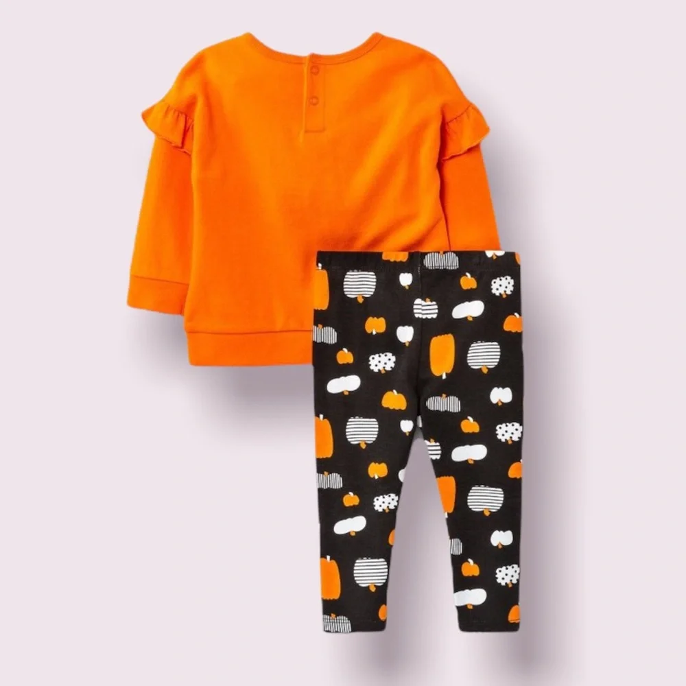 Cat & Jack Baby Girls 0-3 Months 2-Piece Little Pumpkin Outfit